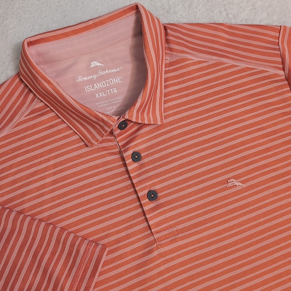 NEW Tommy Bahama Shirt Men's 3XL Coral Island Zone S/S Polo Performance